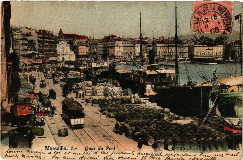 Carte postale ancienne Marseille Quai du Port à Marseille