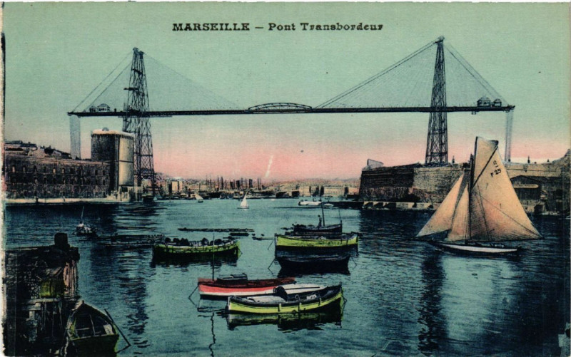 Carte postale ancienne Marseille Pont Transbordeur à Marseille