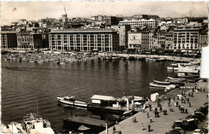 Carte postale ancienne Marseille Le Vieux Port à Marseille