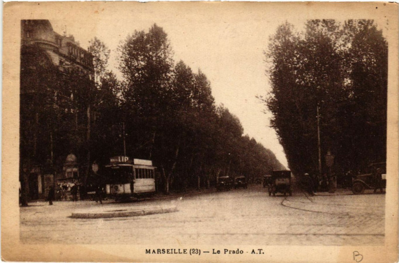 Carte postale ancienne Marseille Le Prado à Marseille