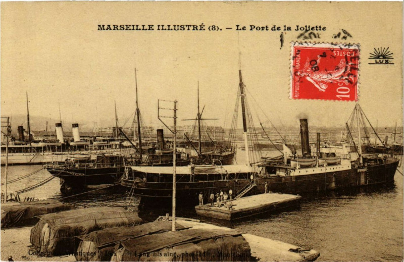Carte postale ancienne Marseille Le Port de la Joliette à Marseille