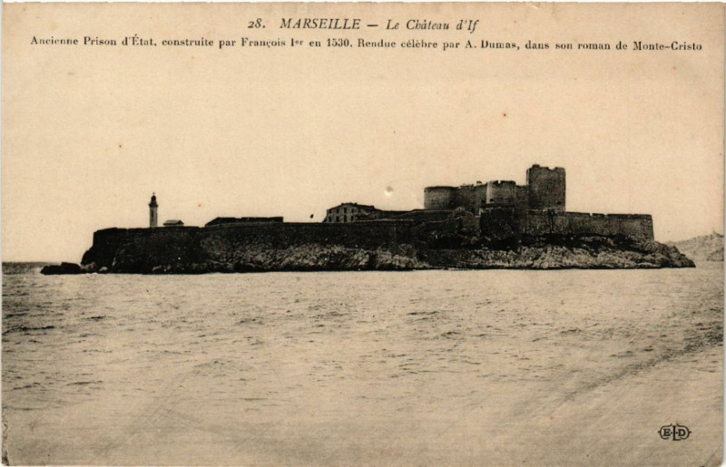Carte postale ancienne Marseille Le Chateau d'If à Marseille