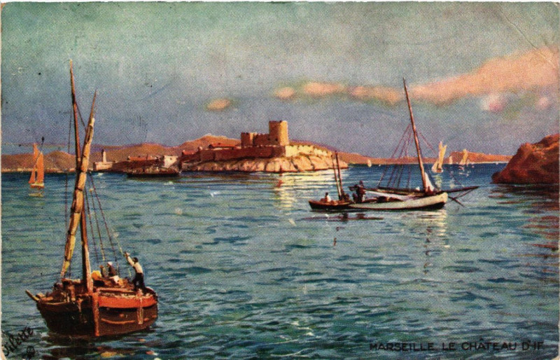 Carte postale ancienne Marseille Le Chateau d'If à Marseille