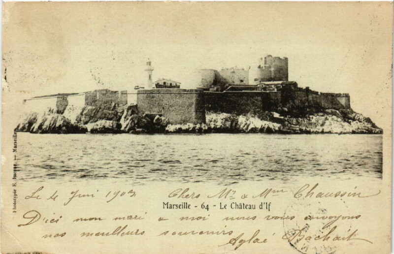 Carte postale ancienne Marseille Le Chateau d'If à Marseille
