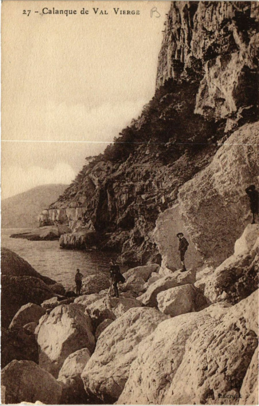 Carte postale ancienne Calanque de Val Vierge