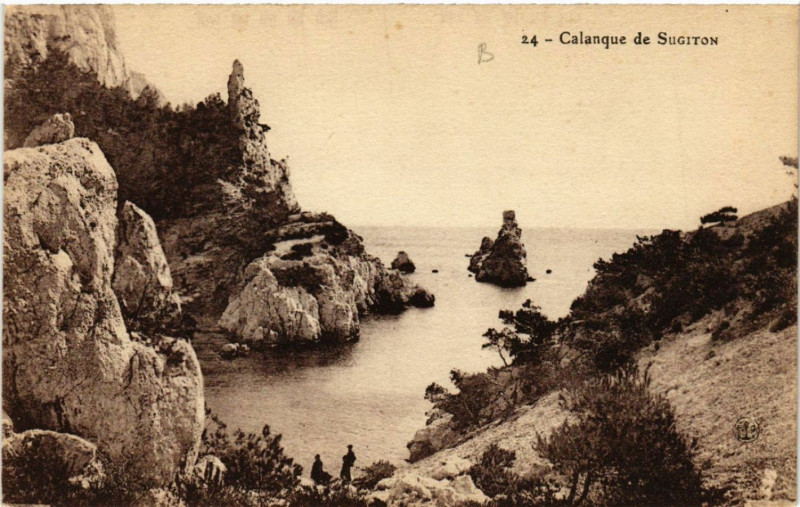 Carte postale ancienne Calanque de Sugiton