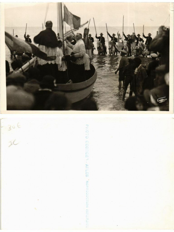 Carte postale ancienne Benediction de la mer?