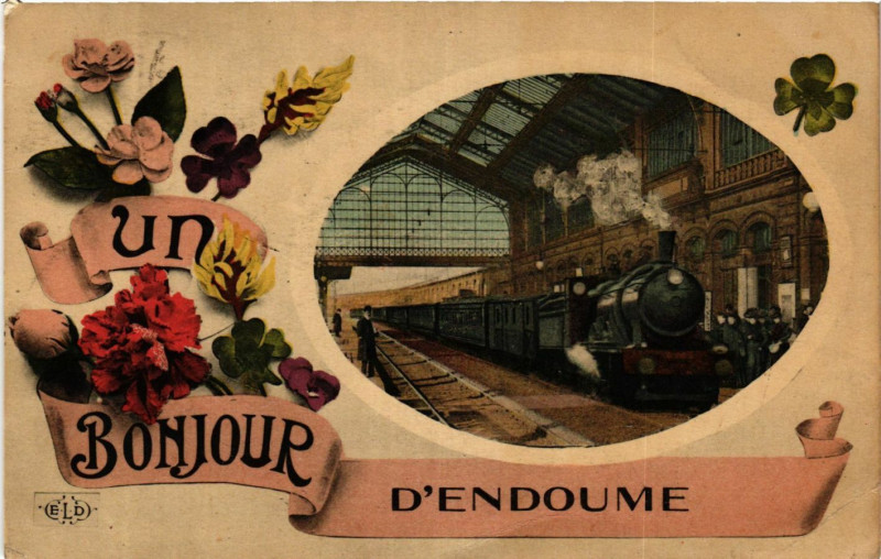 Carte postale ancienne Un Bonjour d'Endoume