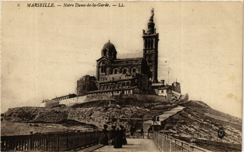 Carte postale ancienne Marseille Notre-Dame de la Garde à Marseille