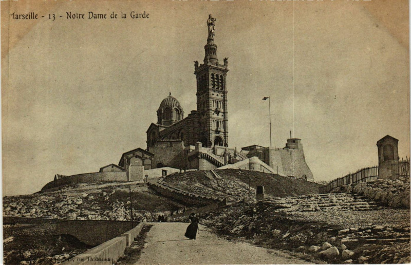 Carte postale ancienne Marseille Notre-Dame de la Garde à Marseille