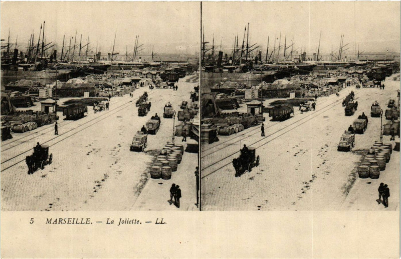 Carte postale ancienne Marseille La Joliette à Marseille
