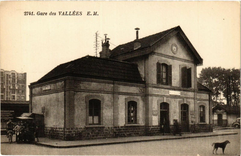 Carte postale ancienne Gare des Vallées