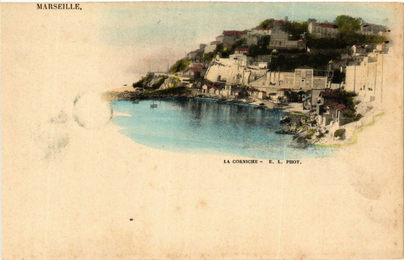 Carte postale ancienne Marseille La Corniche à Marseille