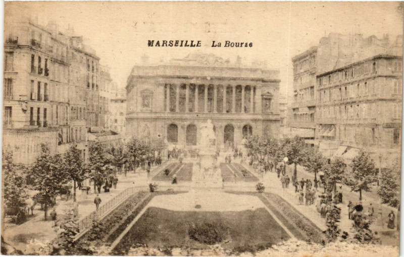 Carte postale ancienne Marseille La Bourse à Marseille