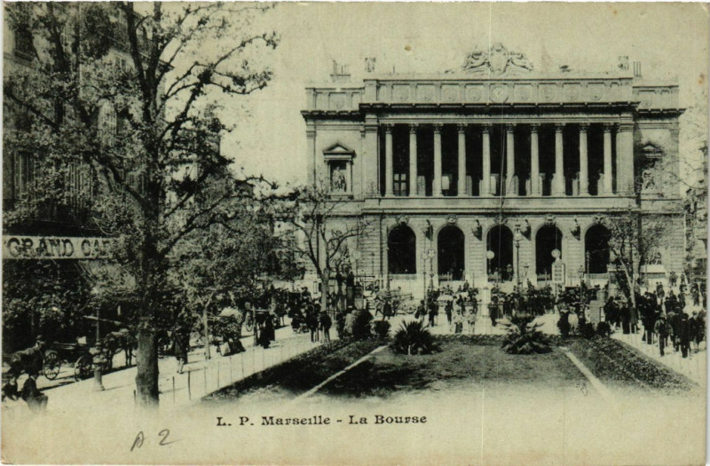 Carte postale ancienne Marseille La Bourse à Marseille