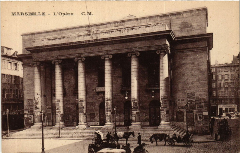 Carte postale ancienne Marseille l'Opera à Marseille