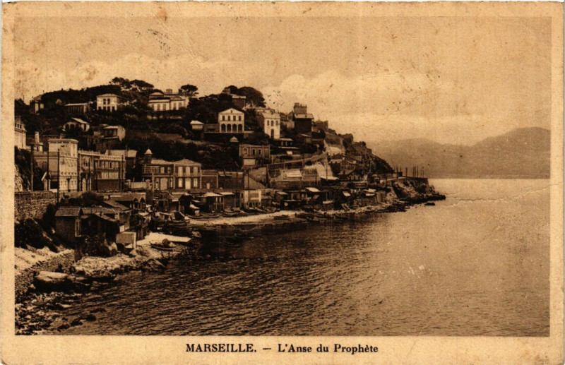 Carte postale ancienne Marseille l'Anse du Prophete à Marseille