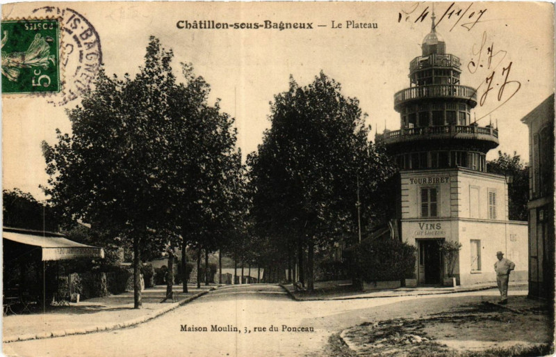 Carte postale ancienne Chatillon sous Bagneux-Le Plateau à Châtillon