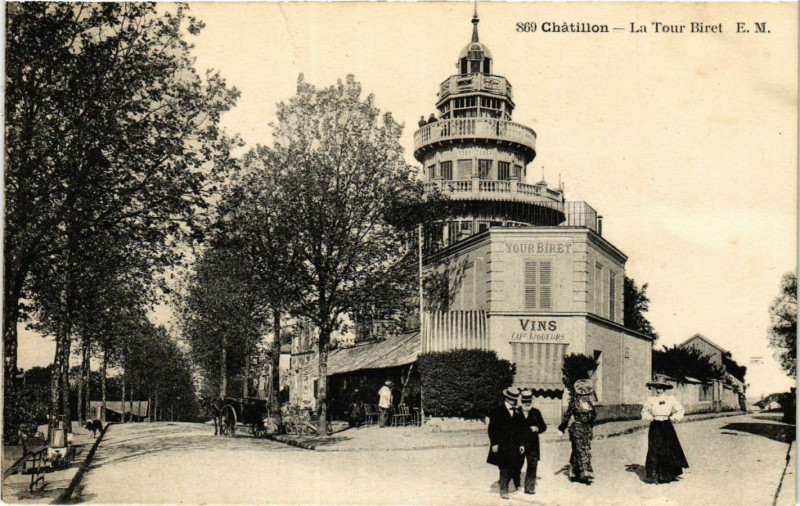 Carte postale ancienne Chatillon La Tour Biret à Châtillon