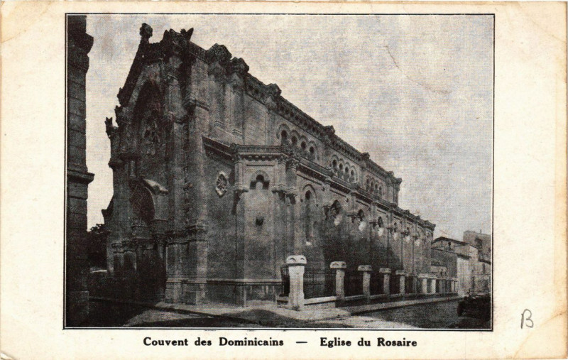 Carte postale ancienne Marseille Couvent des Dominicains Eglise du Rosaire à Marseille