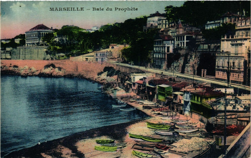 Carte postale ancienne Marseille Baie du Prophete à Marseille