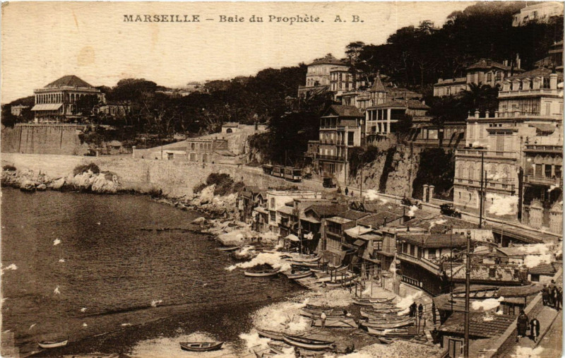 Carte postale ancienne Marseille Baie du Prophete à Marseille