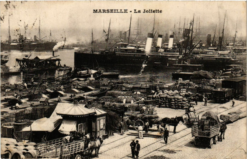 Carte postale ancienne Marseille La Joliette à Marseille