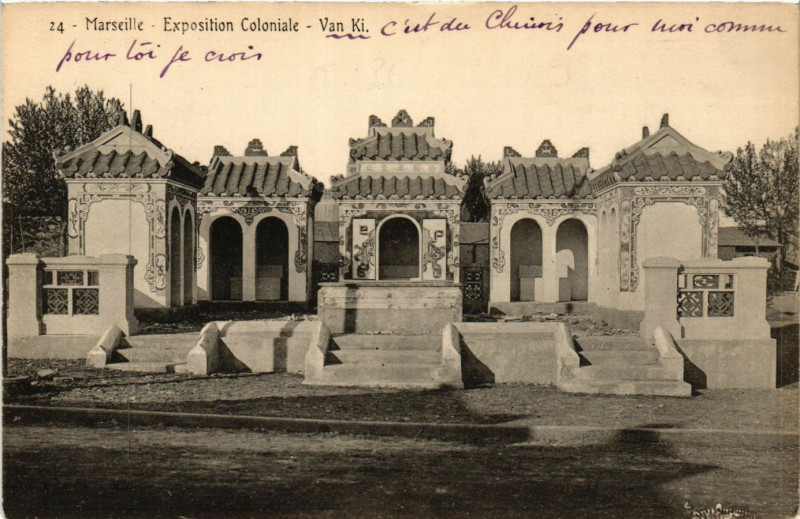 Carte postale ancienne Marseille Expo Coloniale-Van Ki à Marseille