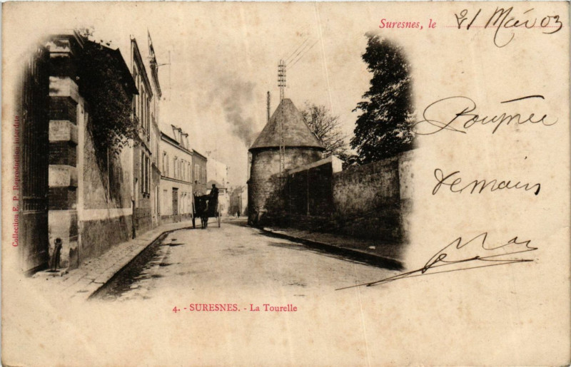 Carte postale ancienne Suresnes La Tourelle à Suresnes