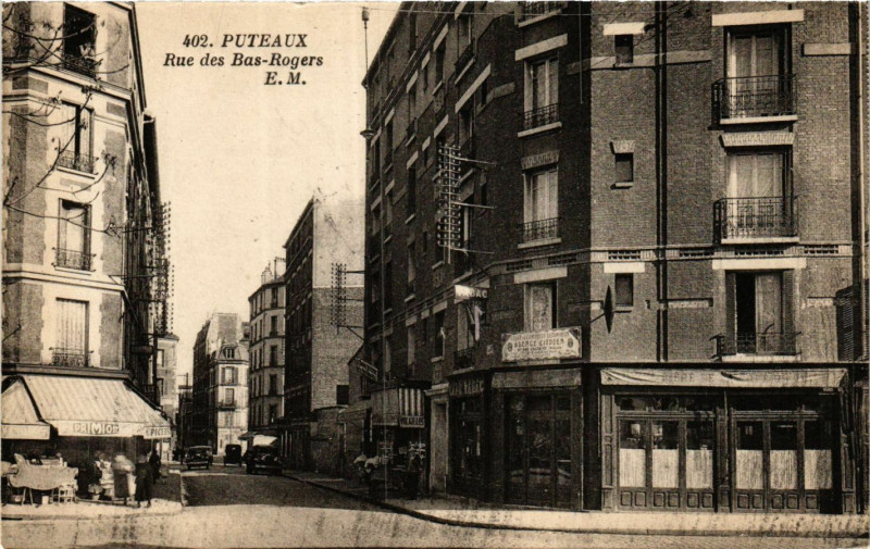 Carte postale ancienne Puteaux Rue des Bas Rogers à Puteaux