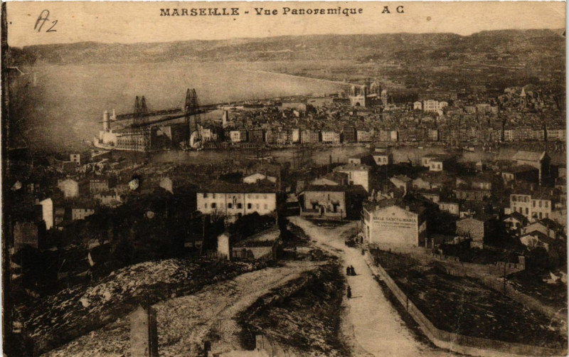 Carte postale ancienne Marseille Vue panoramique à Marseille