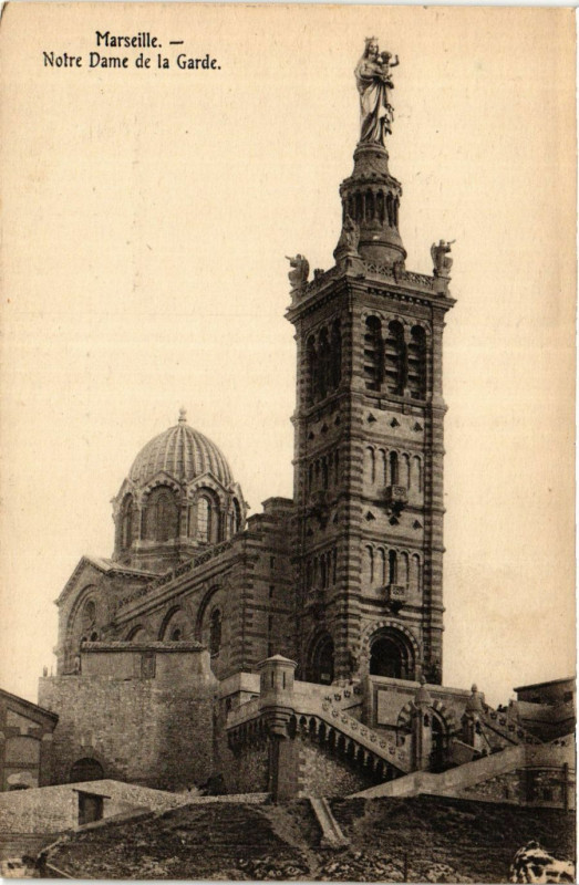 Carte postale ancienne Marseille Notre Dame de la Garde à Marseille