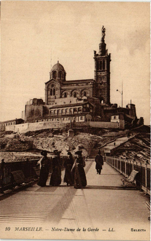 Carte postale ancienne Marseille Notre Dame de la Garde à Marseille