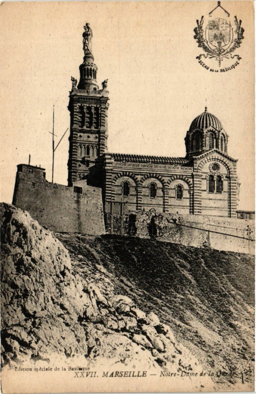Carte postale ancienne Marseille Notre Dame de la Garde à Marseille