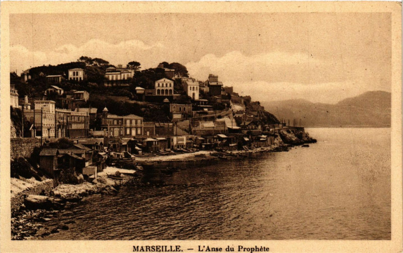 Carte postale ancienne Marseille L'Anse du Prophete à Marseille