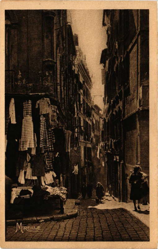 Carte postale ancienne Marseille Pittoresque - Rue de la Reynarde à Marseille