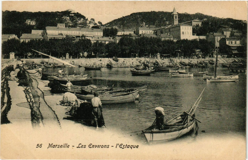 Carte postale ancienne Marseille - Les Env. - l'Estaque à Marseille
