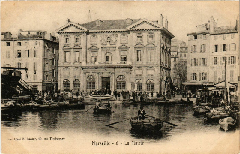 Carte postale ancienne Marseille - La Mairie à Marseille