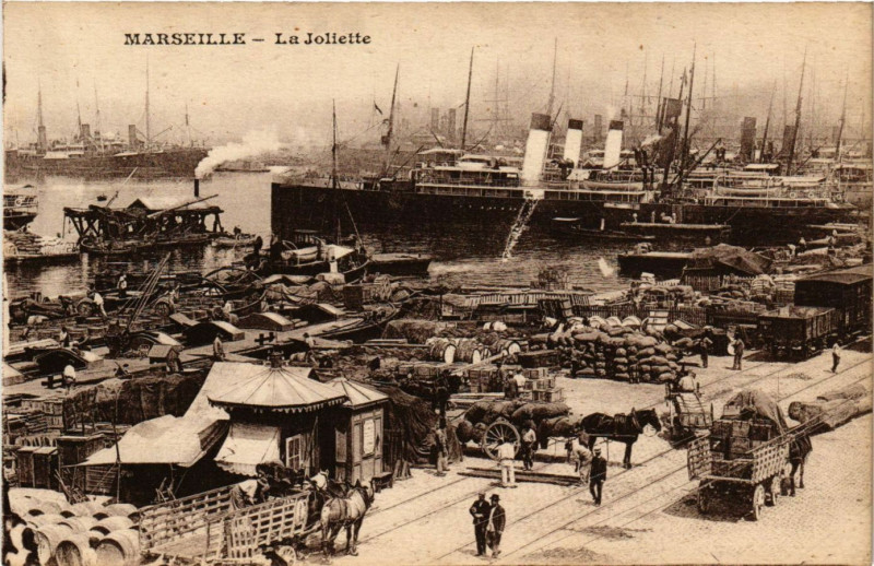 Carte postale ancienne Marseille - La Joliette à Marseille