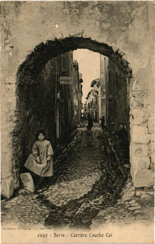 Carte postale ancienne Berre - Carriero Coucho Cat