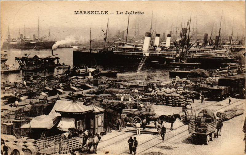 Carte postale ancienne Marseille - La Joliette à Marseille