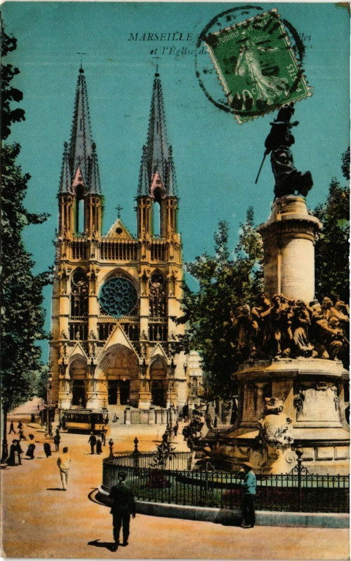 Carte postale ancienne Marseille - L'Eglise à Marseille