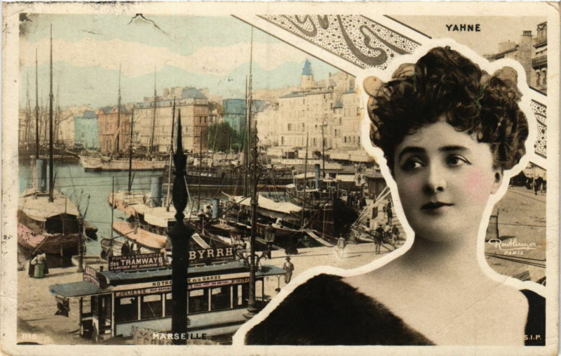 Carte postale ancienne Marseille - Yahne à Marseille