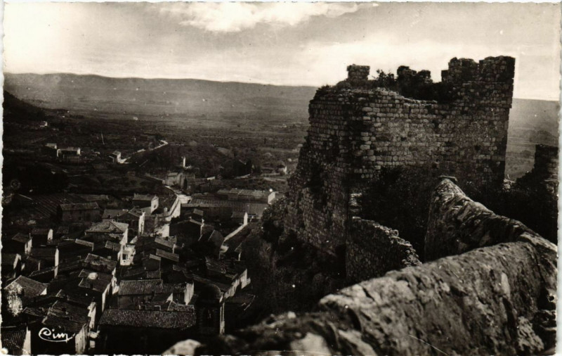 Carte postale ancienne Vitrolles-le-Roucas - Le Rocher et vue générale à Vitrolles