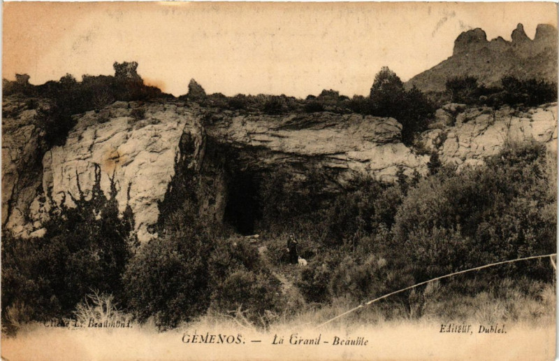 Carte postale ancienne Cemenos - La Grand Beaume