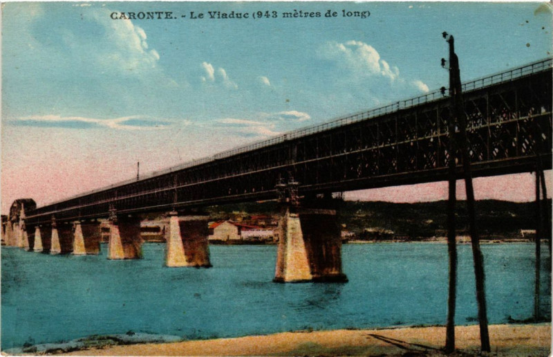 Carte postale ancienne Caronte - Le Viaduc