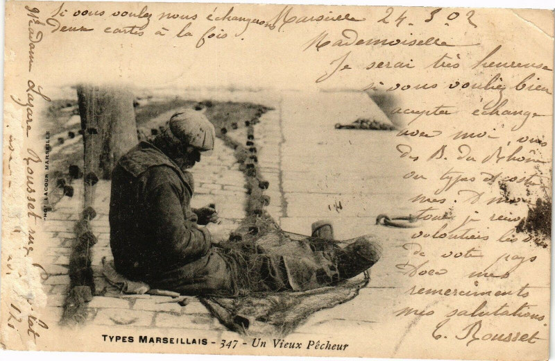 Types Marseillais-Un Vieux Pecheur - Cartorum
