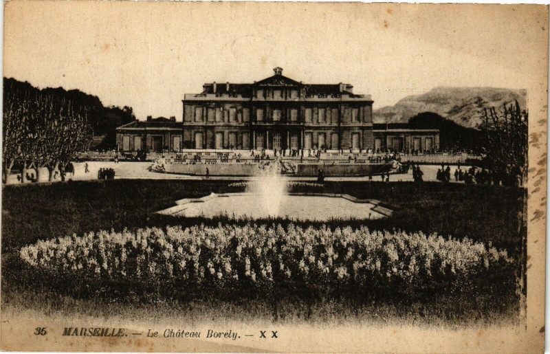 Carte postale ancienne Marseille - Le Chateau Borely à Marseille
