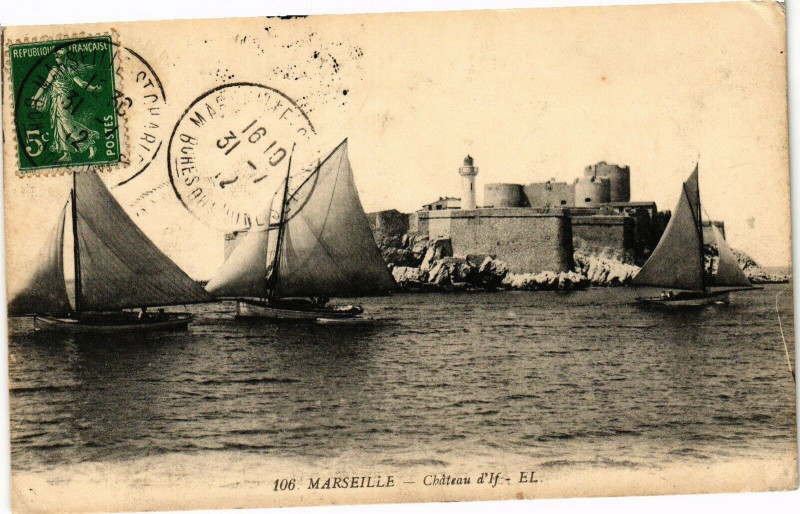 Carte postale ancienne Marseille-Chateau d'If à Marseille