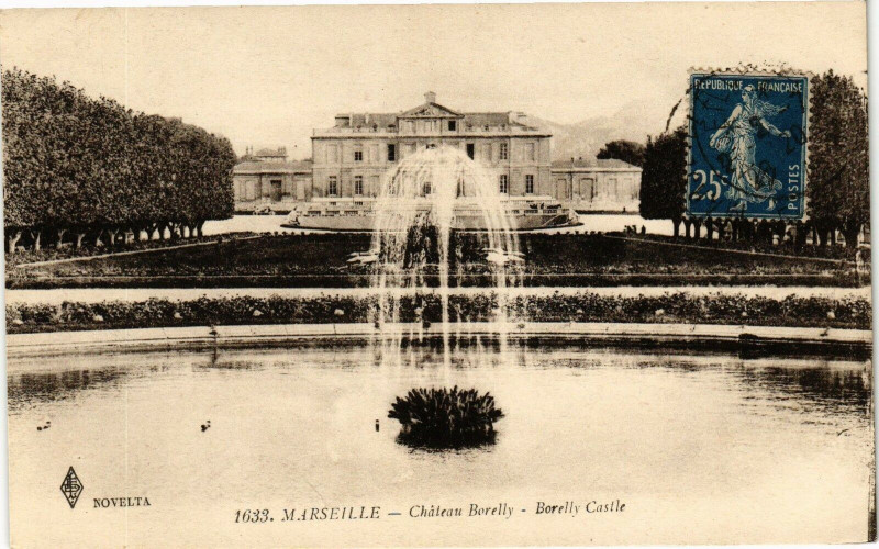 Carte postale ancienne Marseille - Chateau Borelly à Marseille